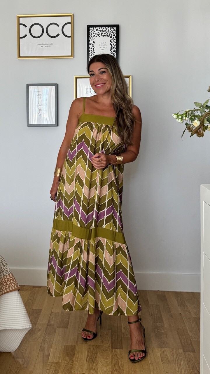 Vestido Croacia Verde Pistacho - Imagen 8
