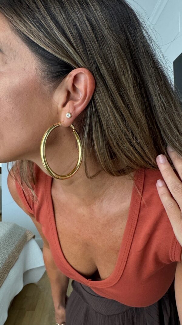 Pendientes Maxi Aros Dorados