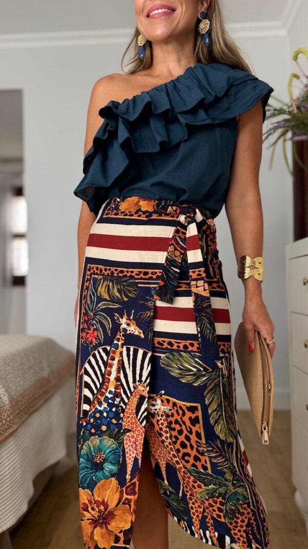 Falda Pareo Midi Selva