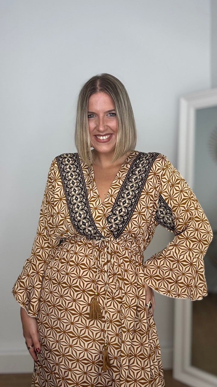Vestido Marrakech Camel - Imagen 2