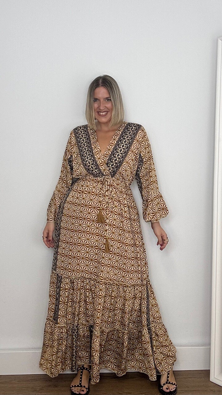 Vestido Marrakech Camel - Imagen 3