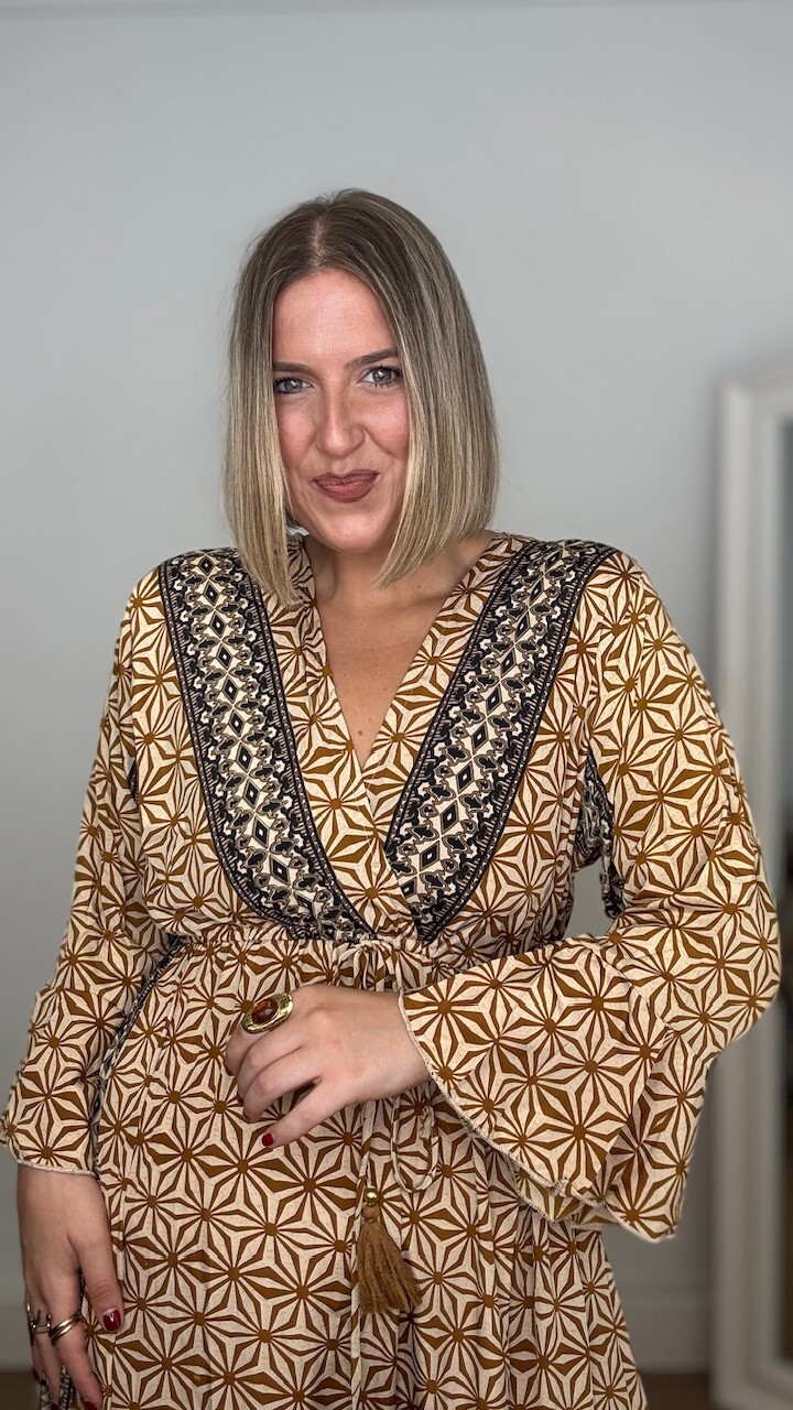 Vestido Marrakech Camel - Imagen 4