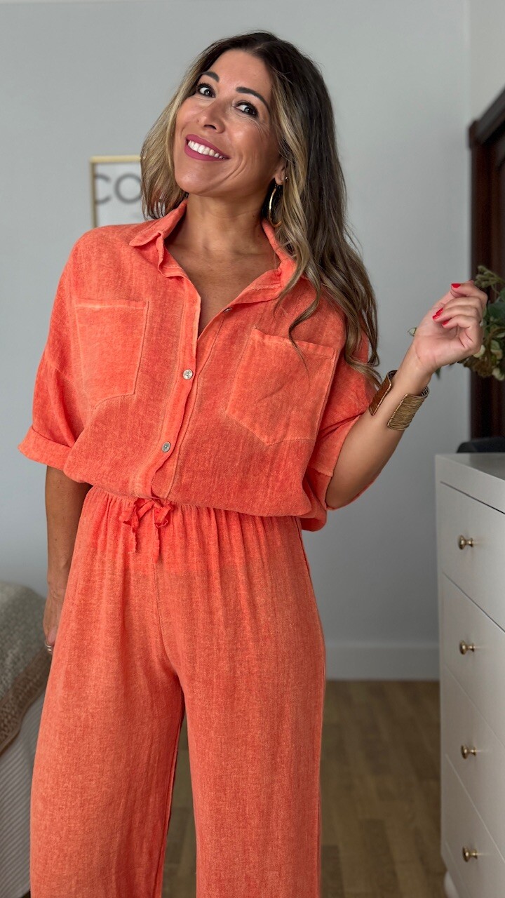 Blusa Cotton Naranja - Imagen 5