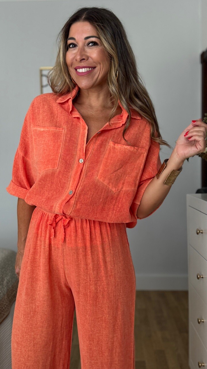 Blusa Cotton Naranja - Imagen 6