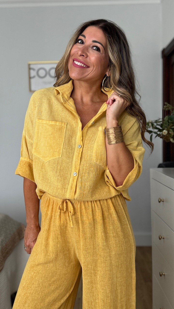 Blusa Cotton Mostaza - Imagen 6