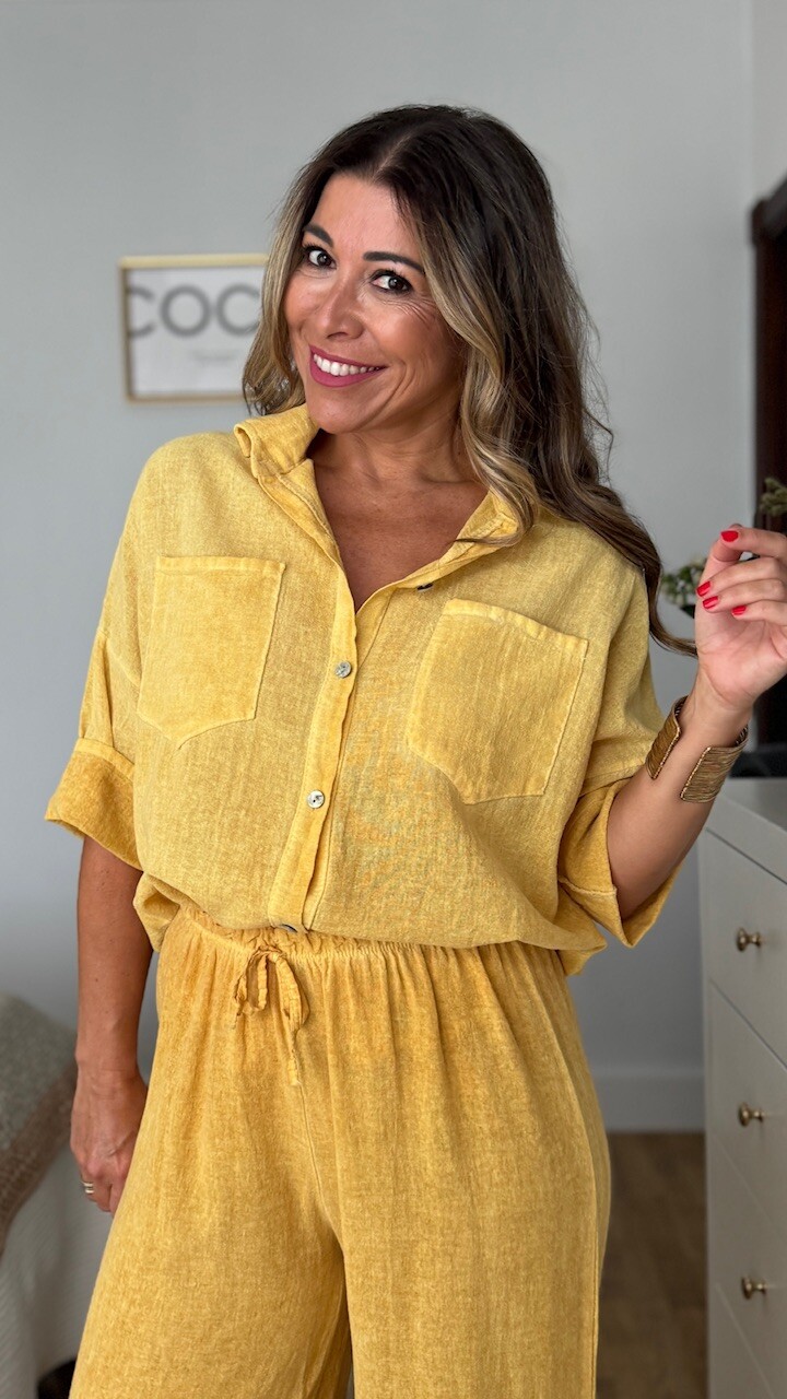 Blusa Cotton Mostaza - Imagen 8