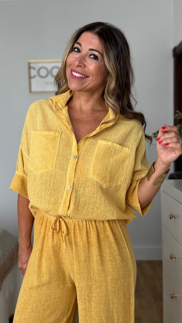 Blusa Cotton Mostaza - Imagen 3