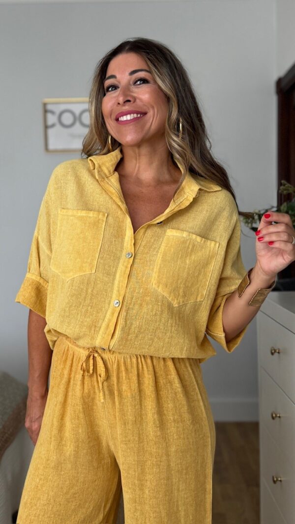 Blusa Cotton Mostaza