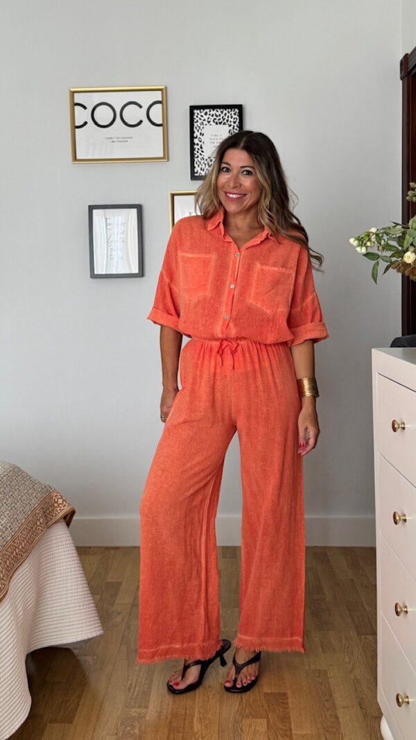 Pantalón Cotton Naranja