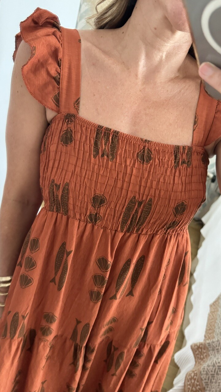 Vestido Espinas Teja - Imagen 12