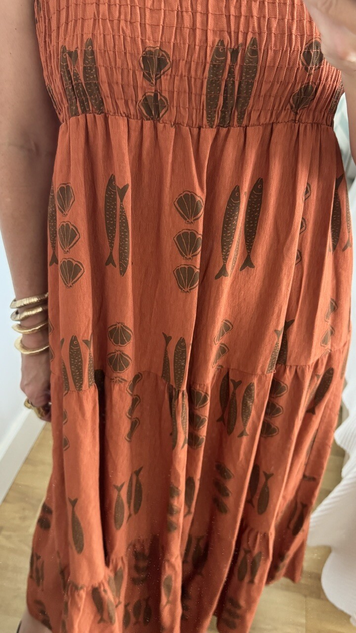 Vestido Espinas Teja - Imagen 13