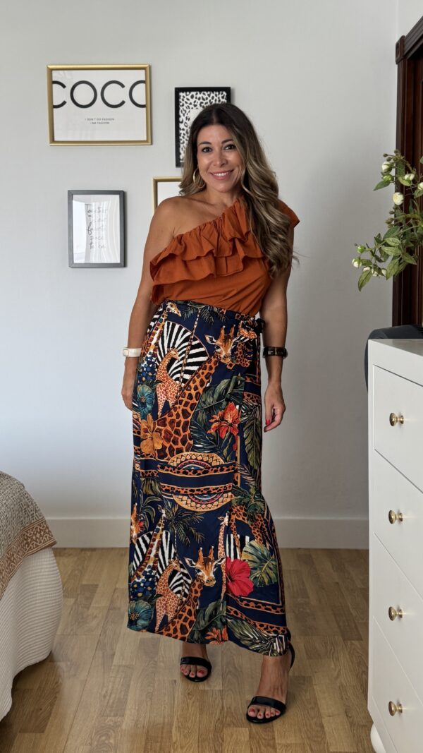 Falda Pareo Midi Selva