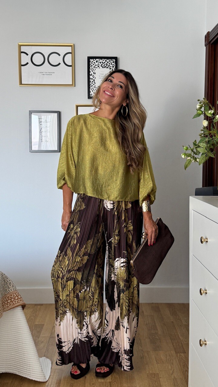 Blusa Priscila Verde Pistacho - Imagen 3