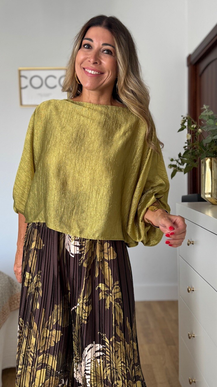 Blusa Priscila Verde Pistacho