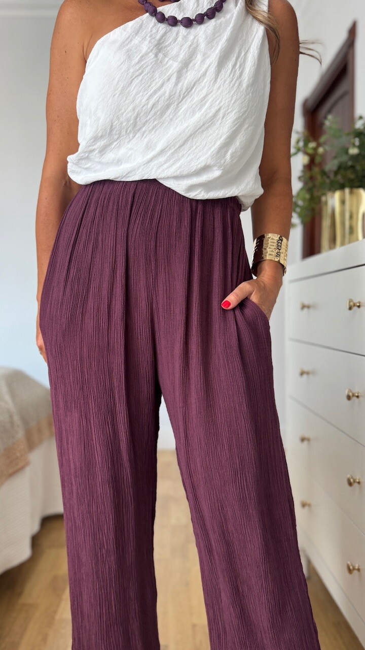 Pantalón bombacho Bambula Pañuelo Berenjena - Imagen 5