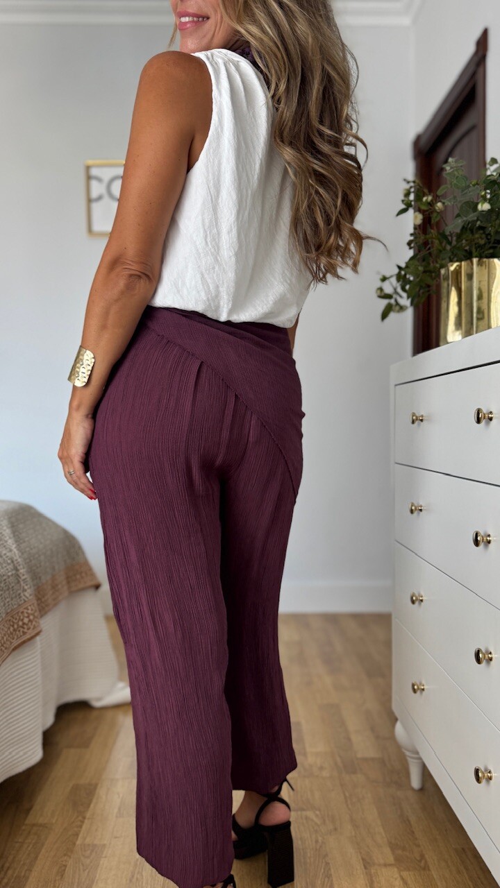 Pantalón bombacho Bambula Pañuelo Berenjena - Imagen 7