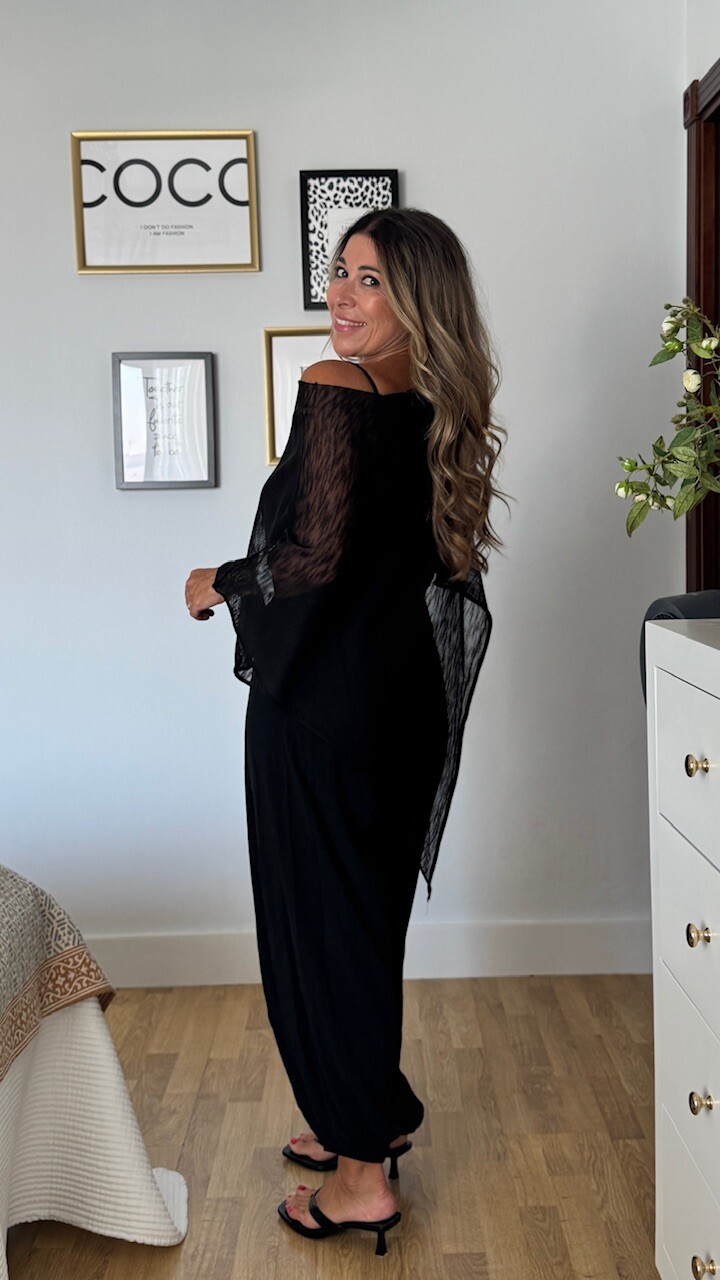 Poncho Hilo Negro - Imagen 8