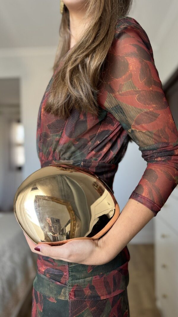 Bolso Clutch Gota Dorada