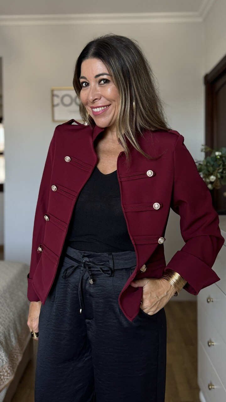 Chaqueta Alamares Burdeos - Imagen 5