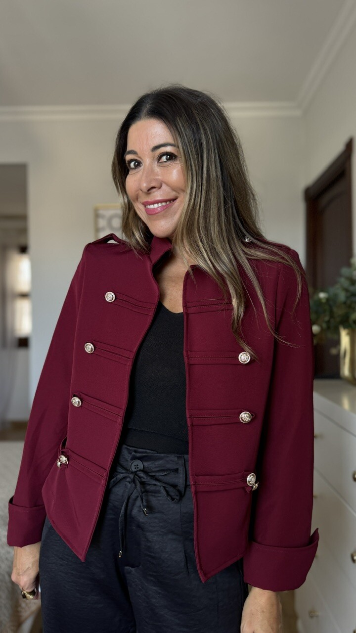 Chaqueta Alamares Burdeos - Imagen 8