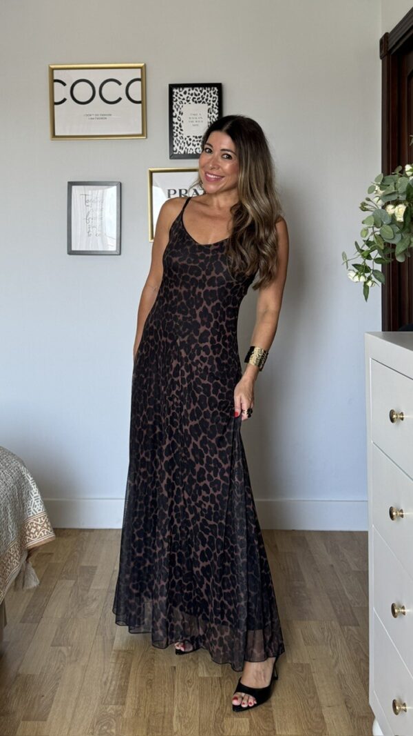 Vestido Tul Animal Print
