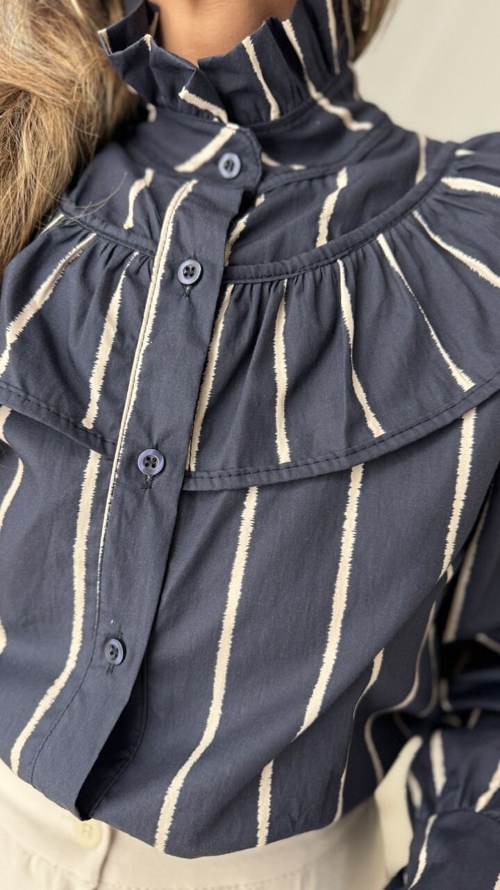 Blusa Pecherin Azul Marino - Imagen 7