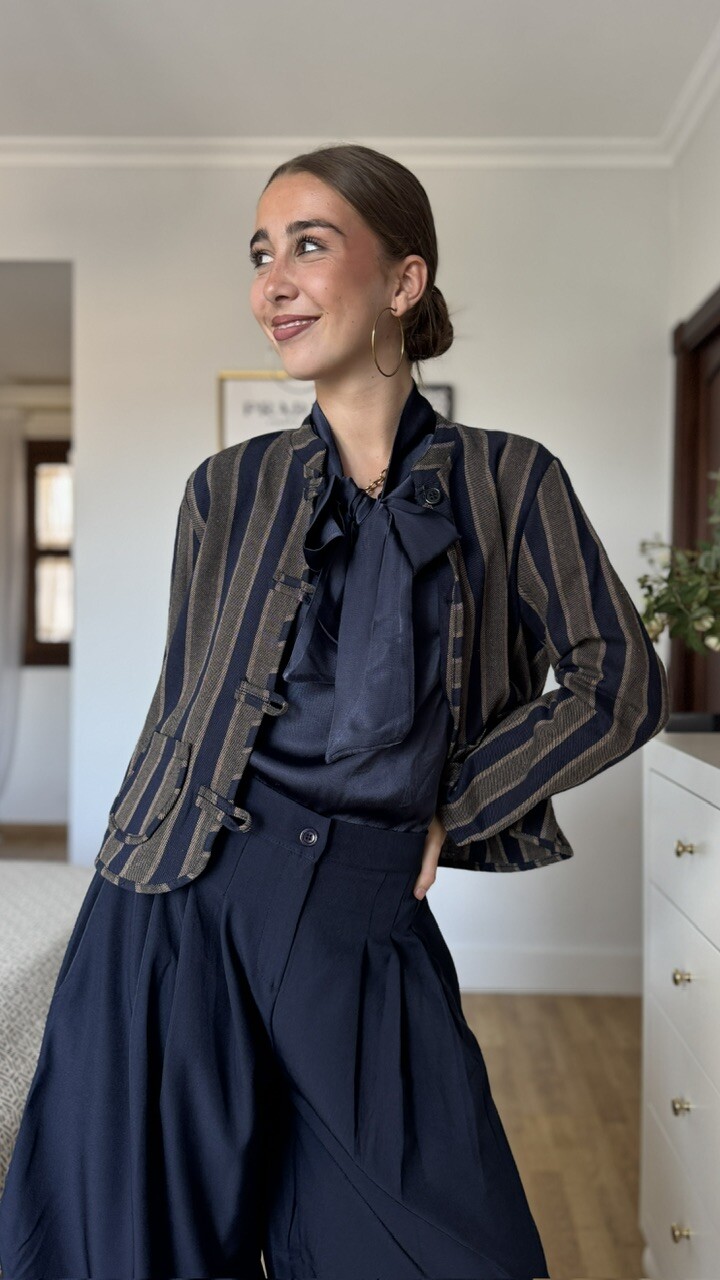 Chaqueta rayas Paulina azul - Imagen 21