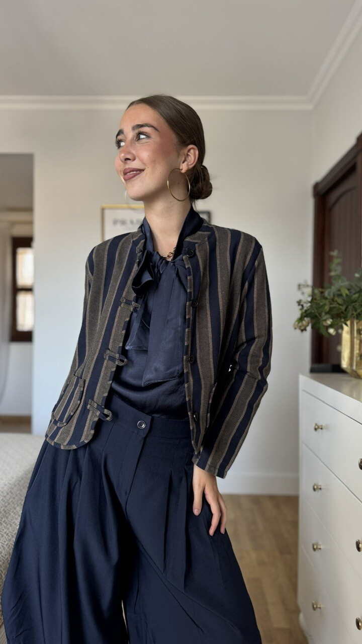 Chaqueta rayas Paulina azul - Imagen 20
