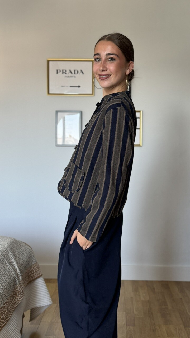 Chaqueta rayas Paulina azul - Imagen 18