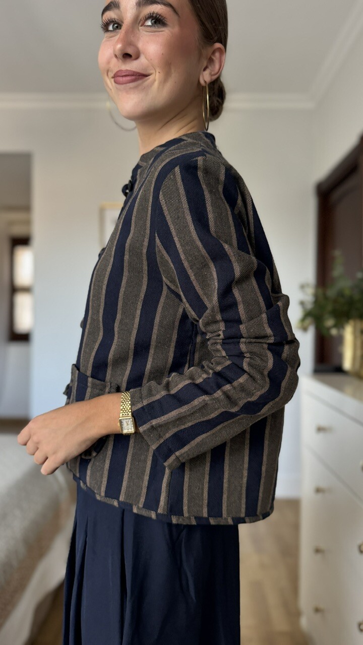 Chaqueta rayas Paulina azul - Imagen 15