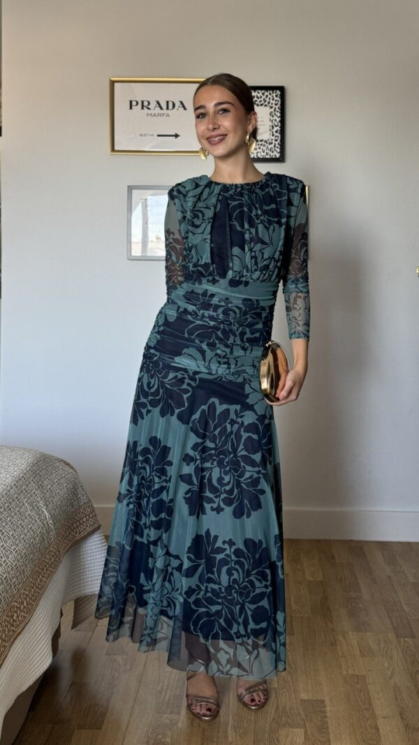 Vestido Invitada Carola Azul
