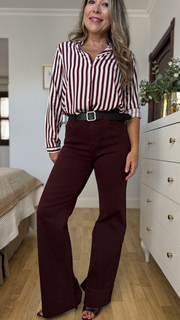 Jeans berenjena KW-8739E