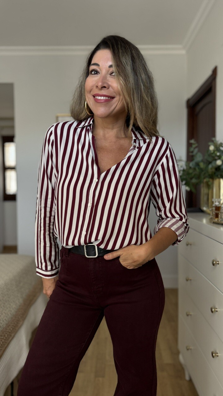 Blusa Rayas berenjena - Imagen 6