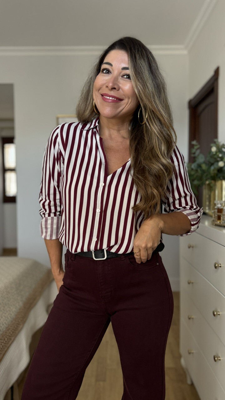 Blusa Rayas berenjena - Imagen 5