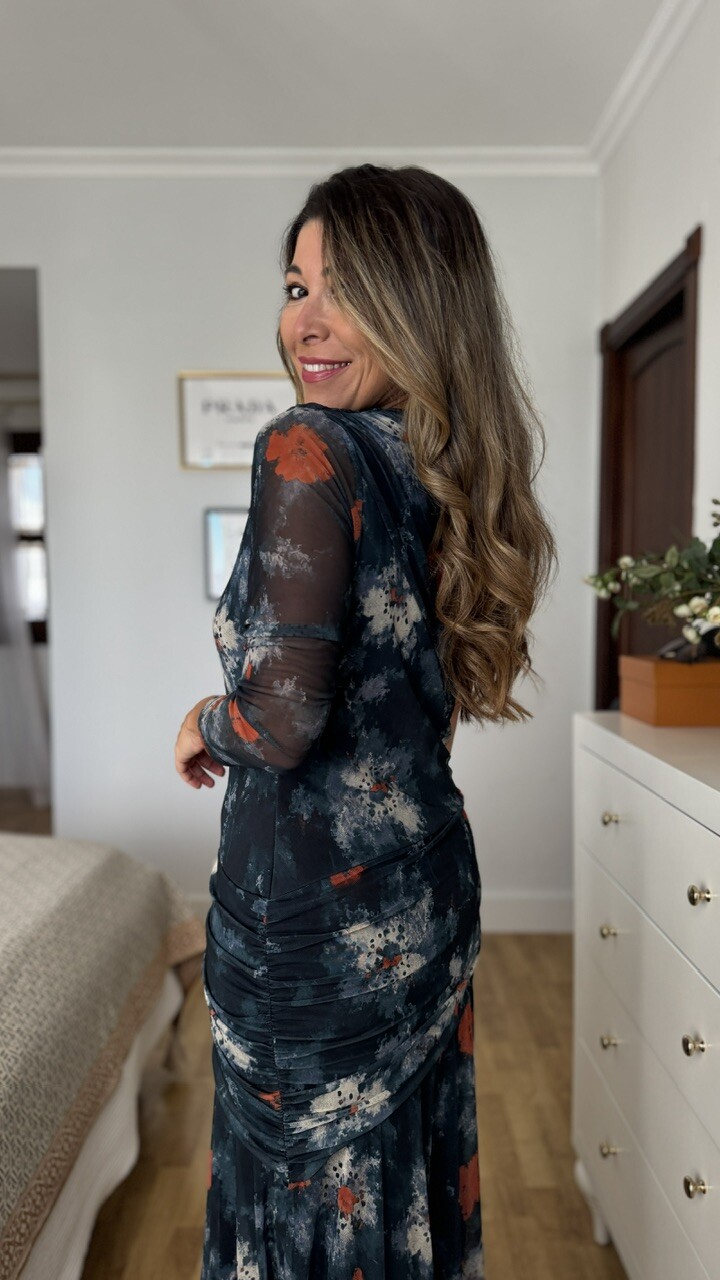 Vestido invitada Telma Azul - Imagen 5