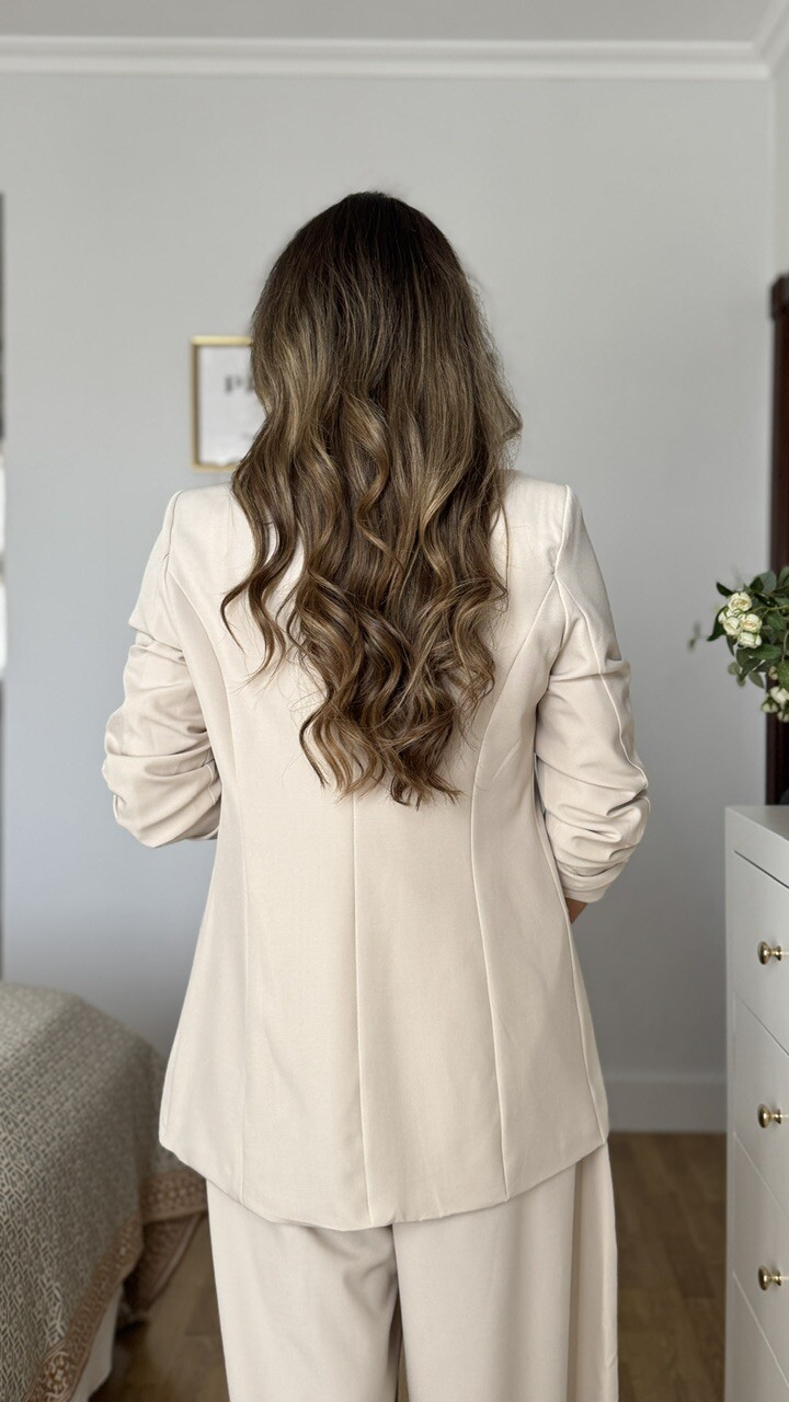 Chaqueta Blazer Cris Beige - Imagen 4