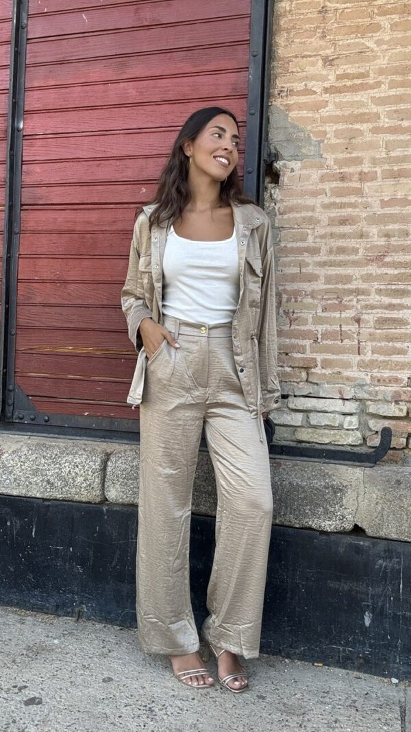 Conjunto Satinado Sabana Champán