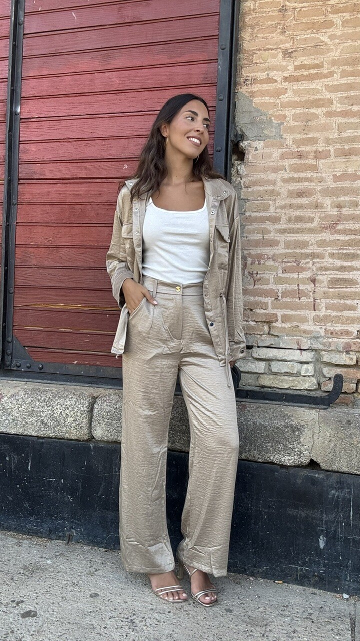 Conjunto Satinado Sabana Champán