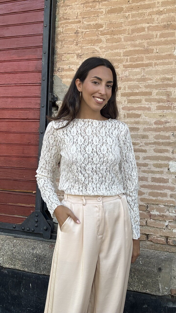 Top Encaje Beige - Imagen 6