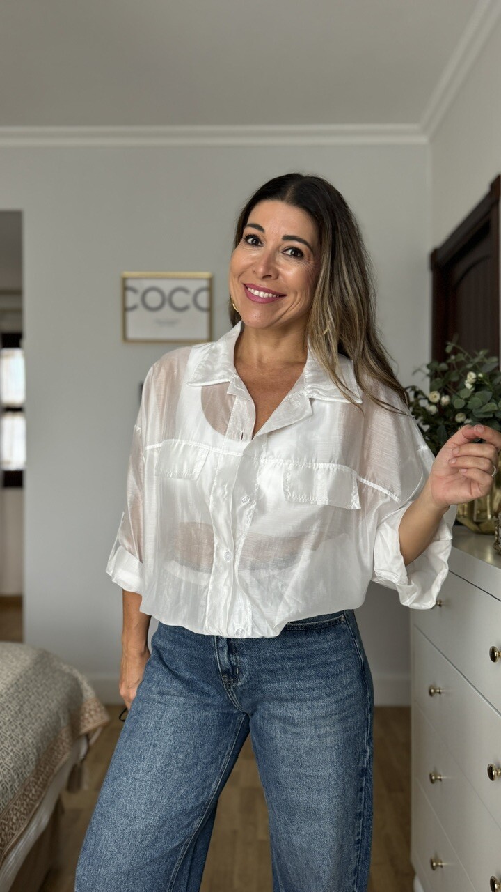 Blusa Bomber Blanca - Imagen 8