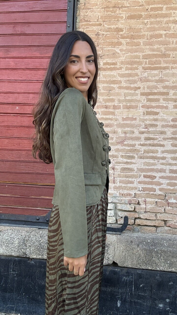 Chaqueta Military Napoleón verde caza - Imagen 13