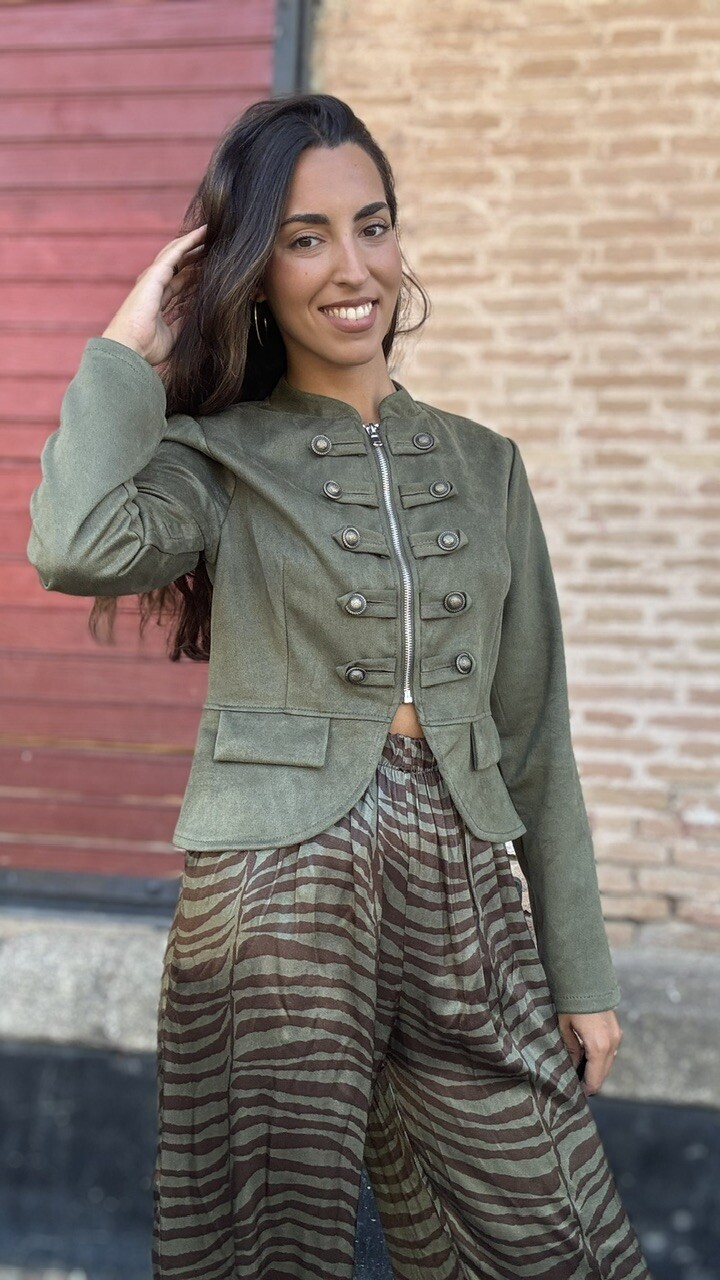 Chaqueta Military Napoleón verde caza - Imagen 14