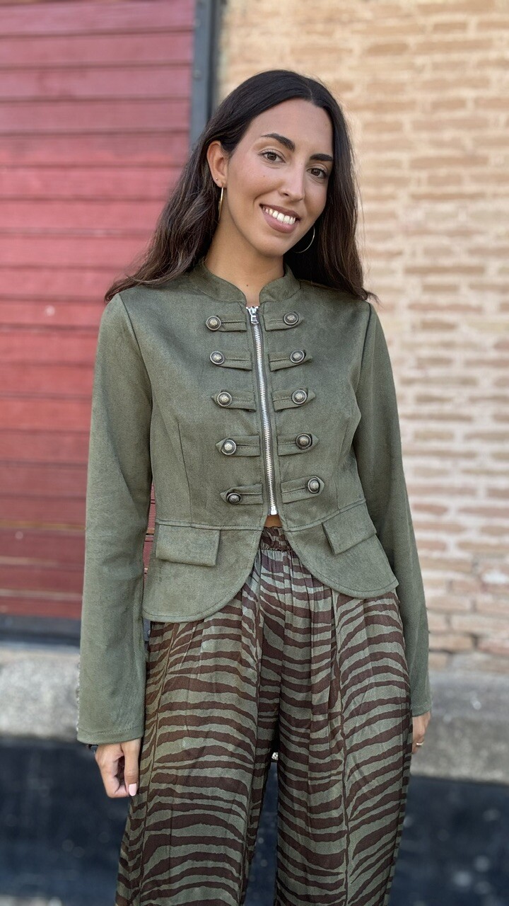 Chaqueta Military Napoleón verde caza - Imagen 15