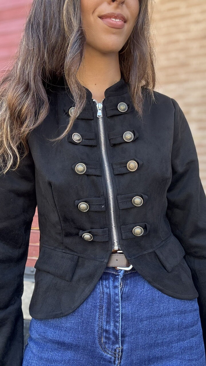 Chaqueta Military Napoleón Negra - Imagen 14