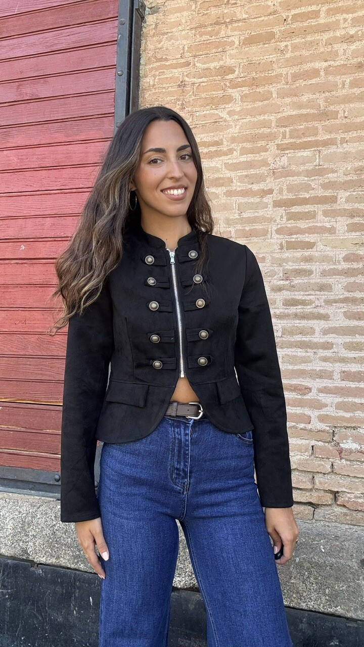 Chaqueta Military Napoleón Negra - Imagen 11