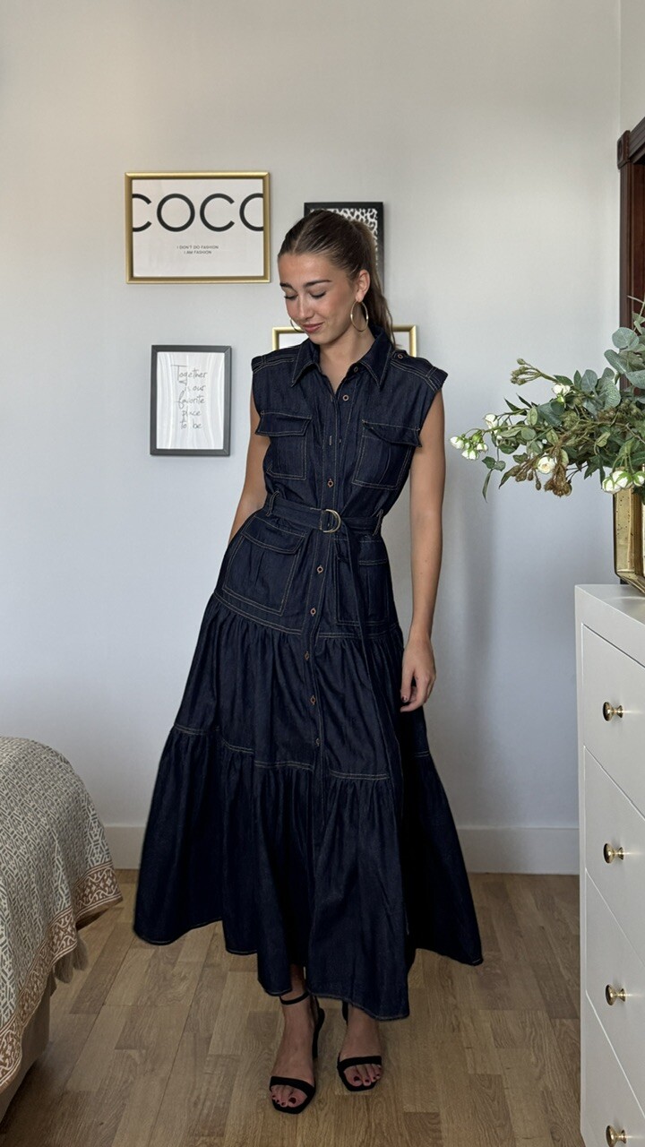 Vestido Denim Vuelo - Imagen 11