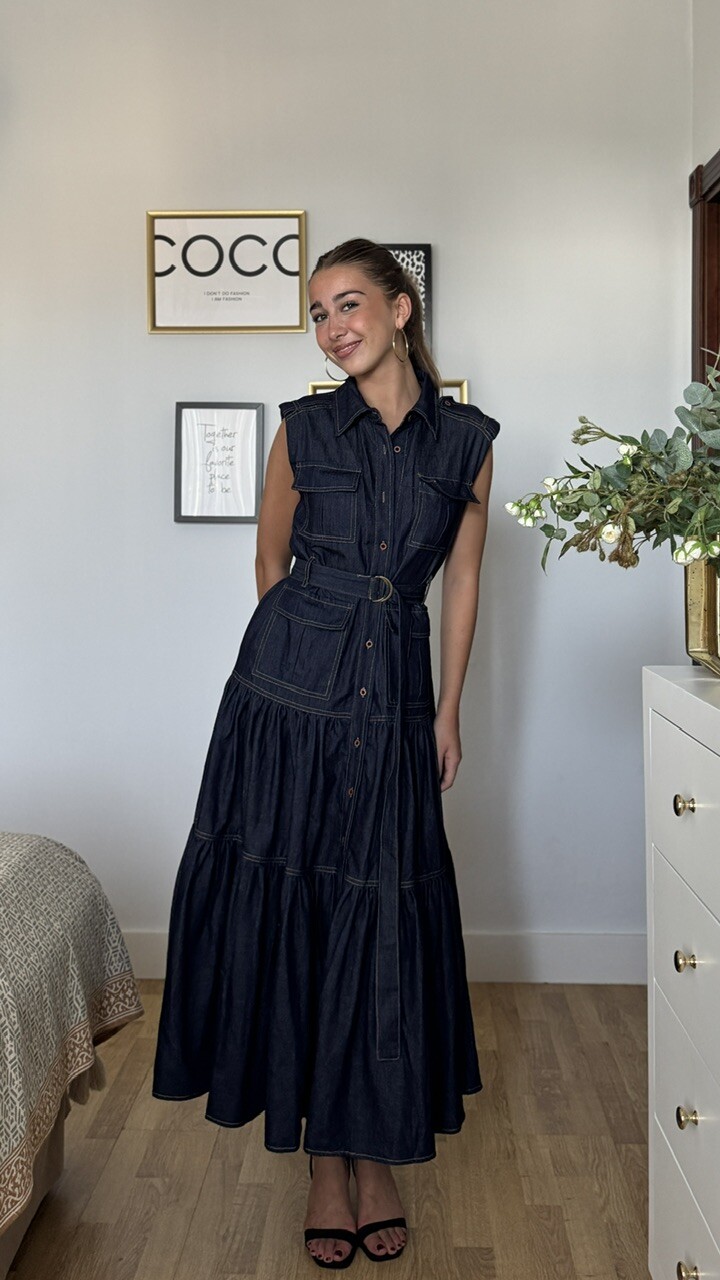 Vestido Denim Vuelo - Imagen 5