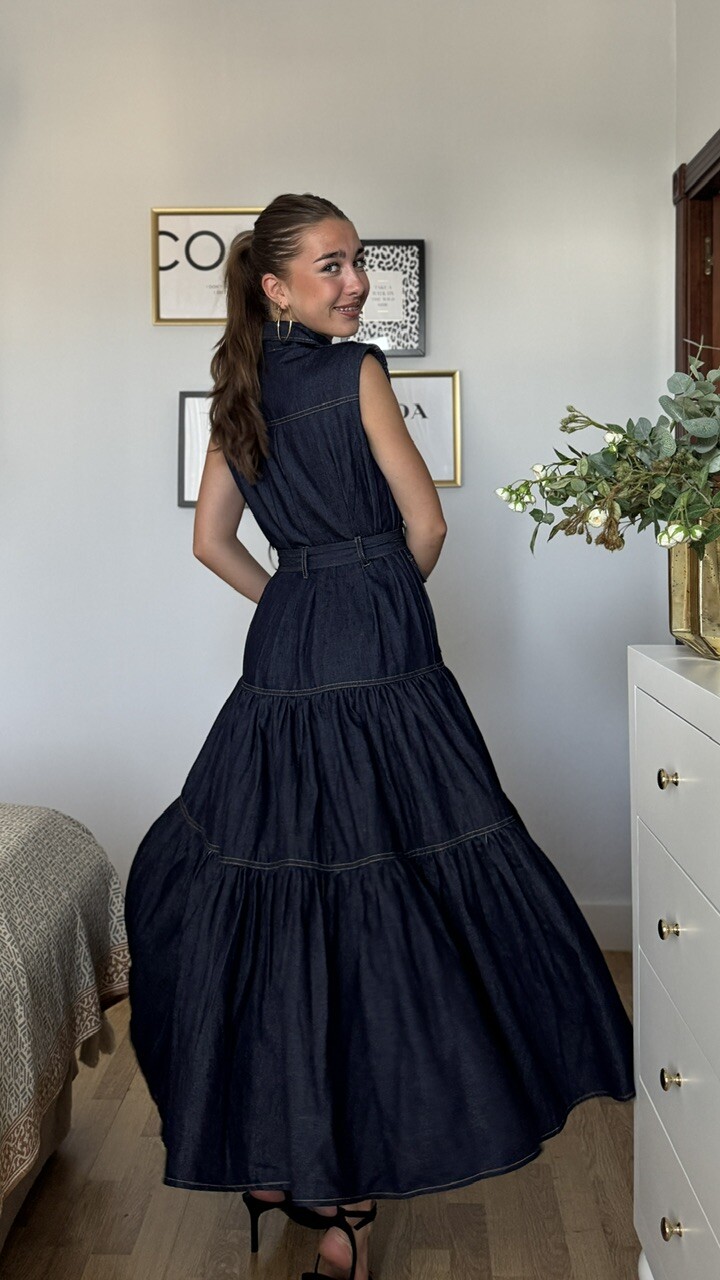 Vestido Denim Vuelo - Imagen 3