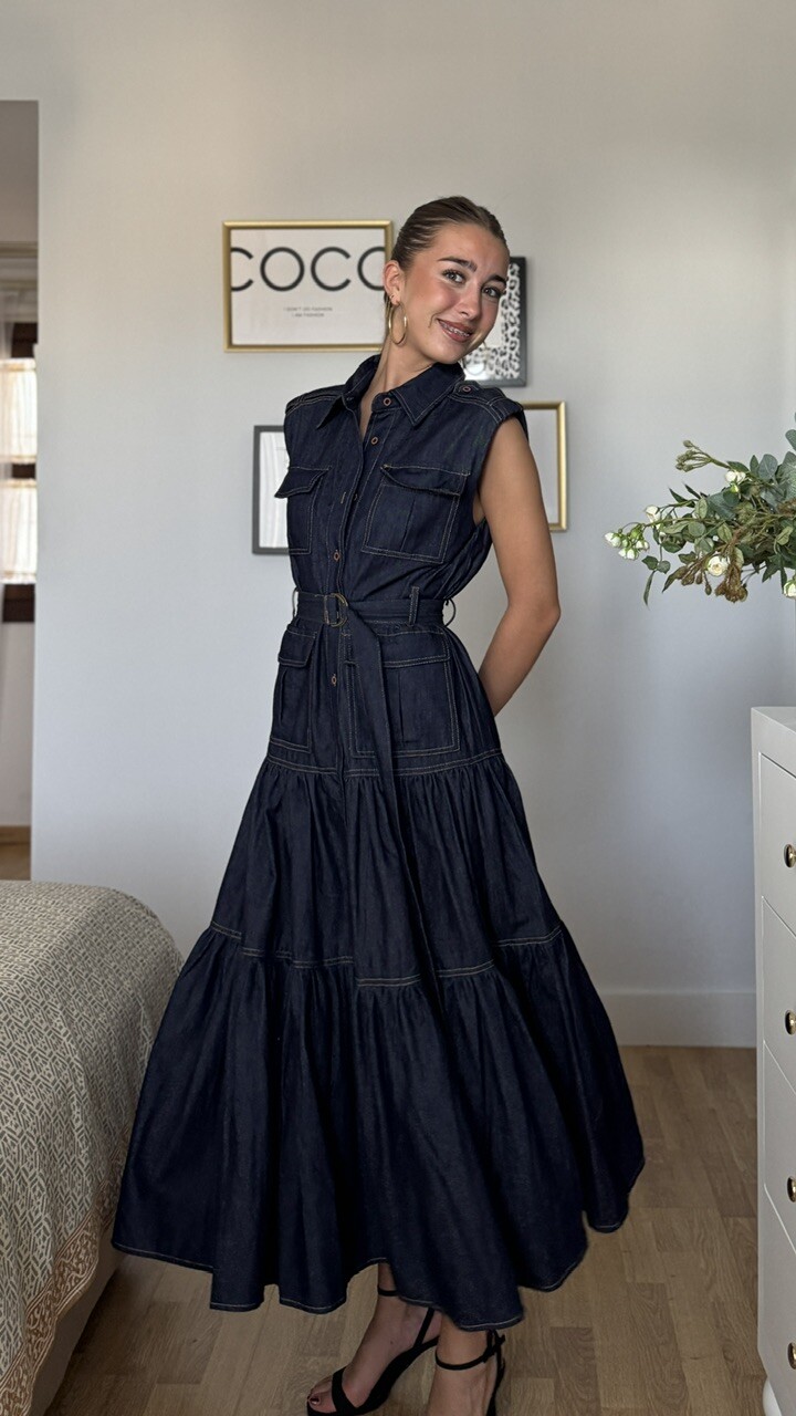 Vestido Denim Vuelo - Imagen 9