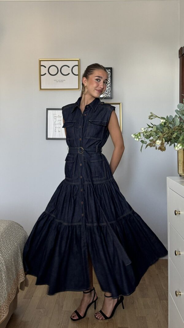 Vestido Denim Vuelo